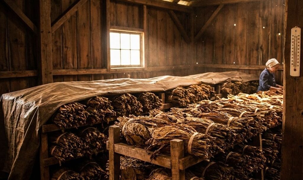 Fermentacja liści tytoniu krok po kroku – pełne wyjaśnienie procesu